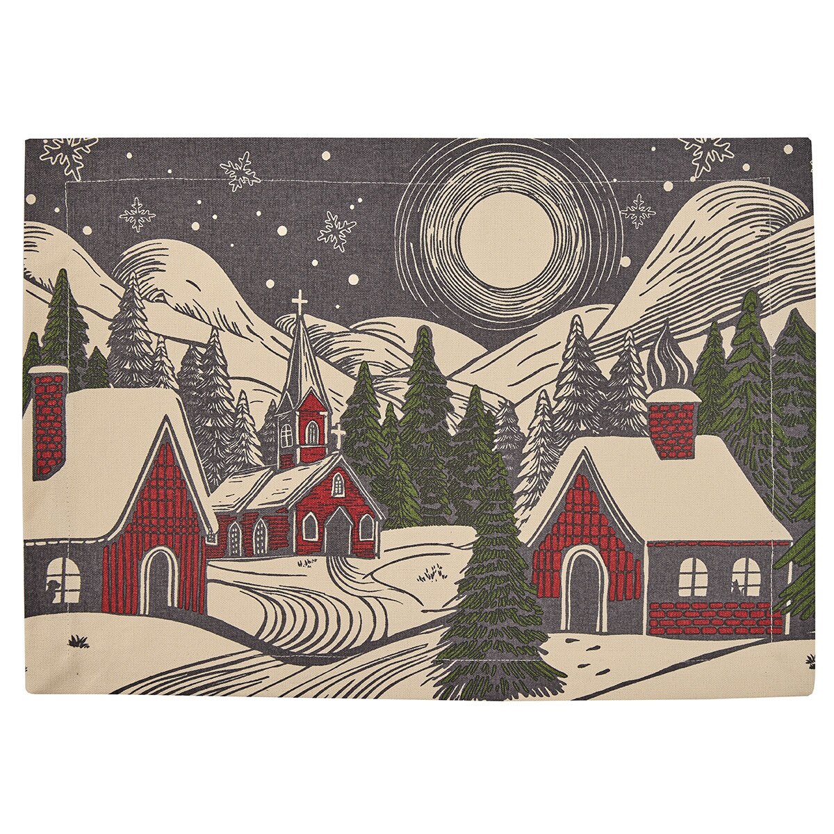 Storybook Christmas Printed Placemat Set of 2
