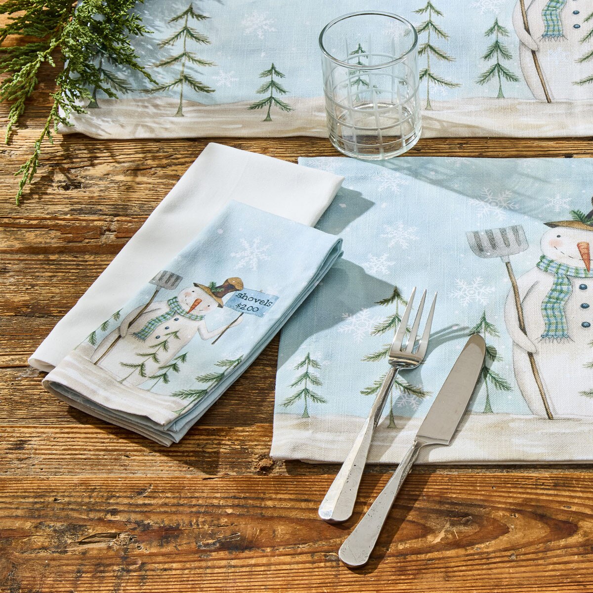 Shovels For Sale Printed Napkin Set of 2