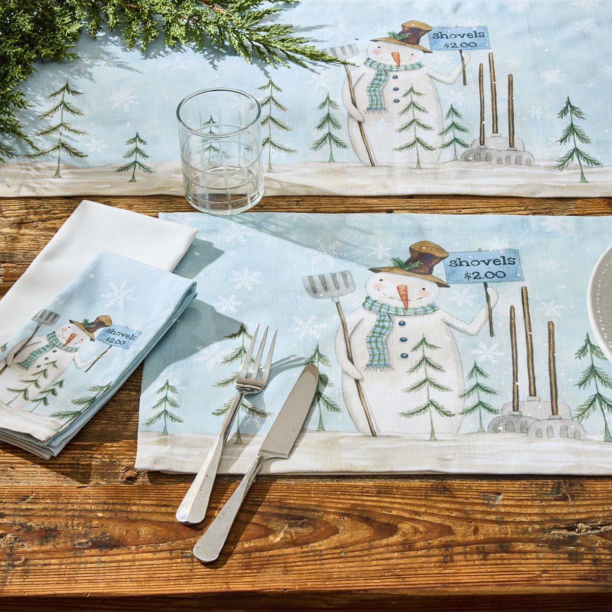 Shovels For Sale Printed Napkin Set of 2