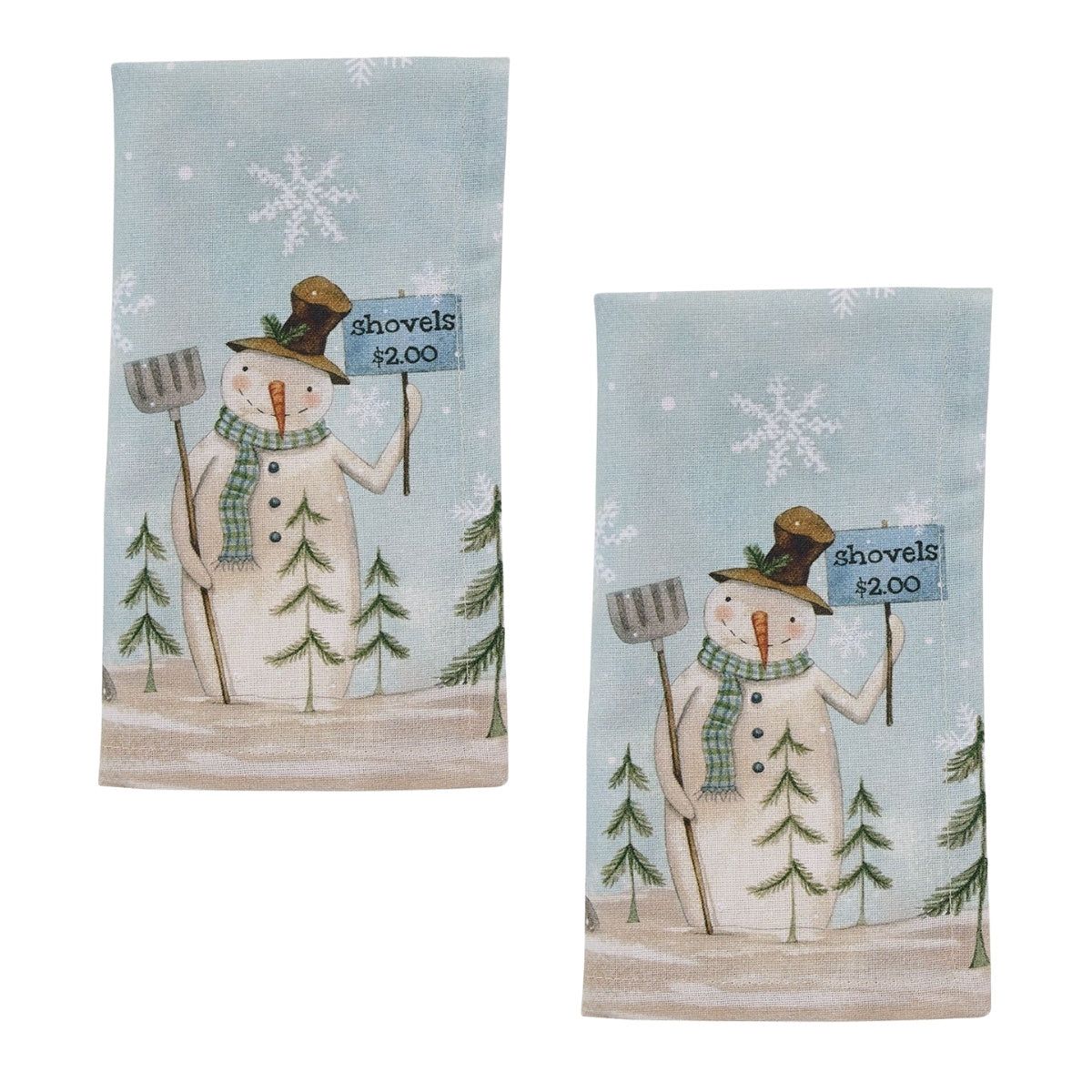 Shovels For Sale Printed Napkin Set of 2