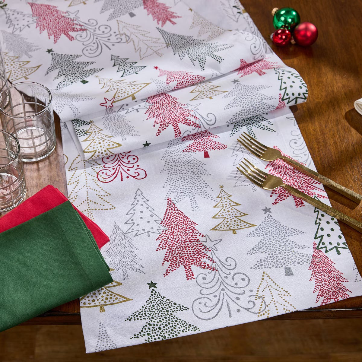 Treescape Printed Table Runner 72" Long