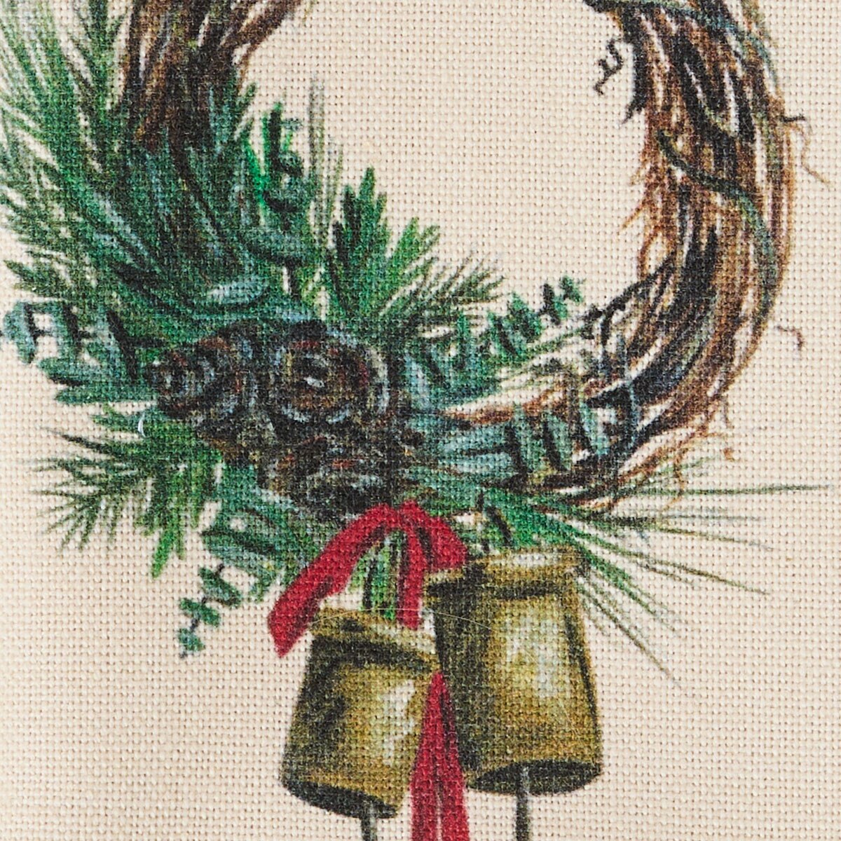 Cowbell Christmas Printed Napkin Set of 2