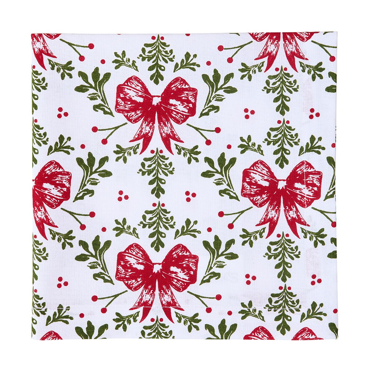 Christmas Bows Printed Napkin Set of 2