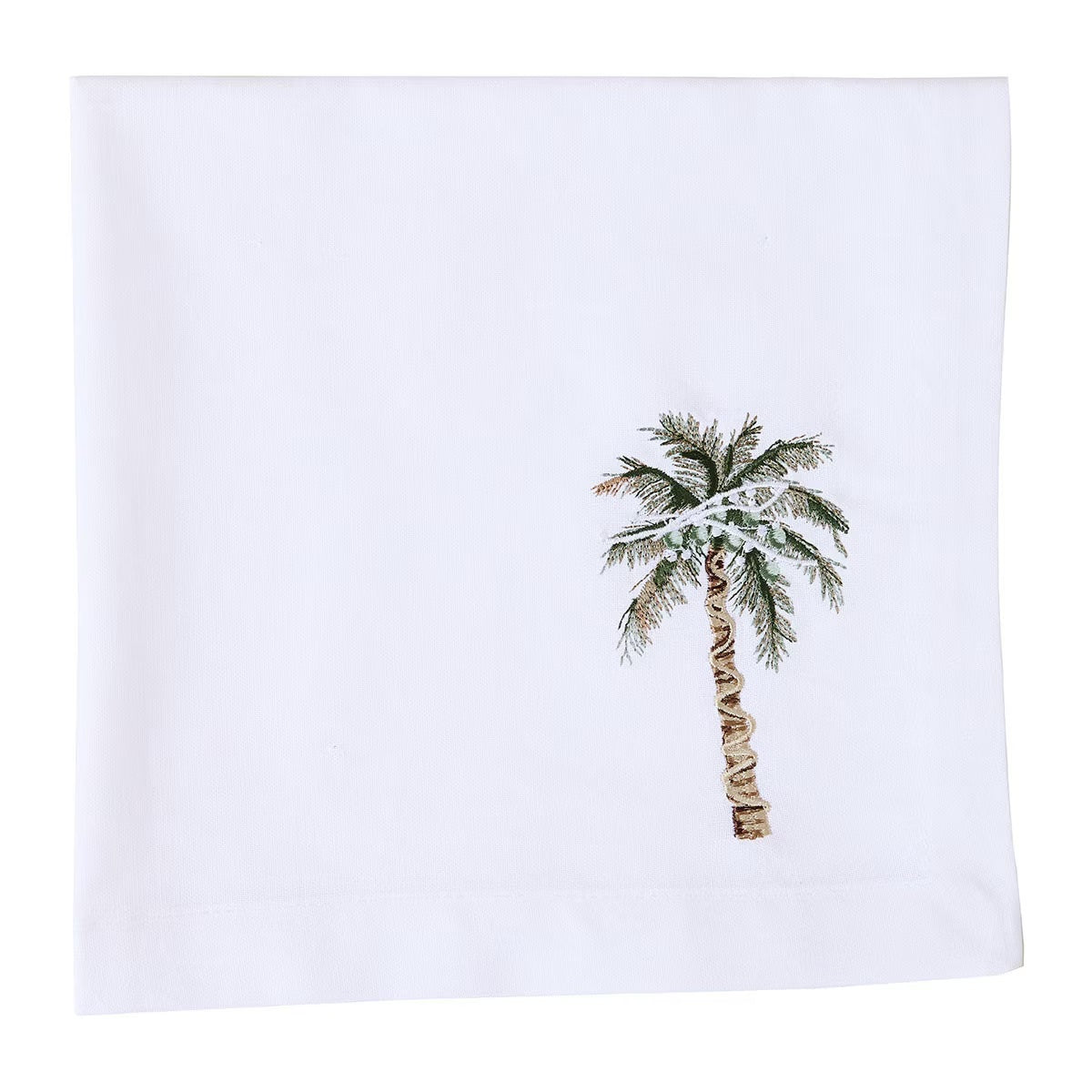 Christmas Beach Embroidered Napkin Set of 2