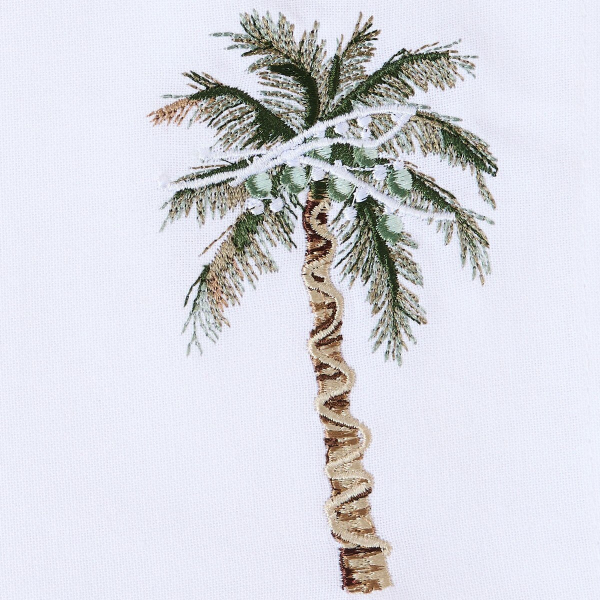 Christmas Beach Embroidered Napkin Set of 2