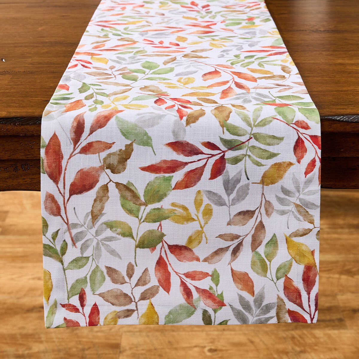 Changing Leaves Printed Table Runner 54'' Long