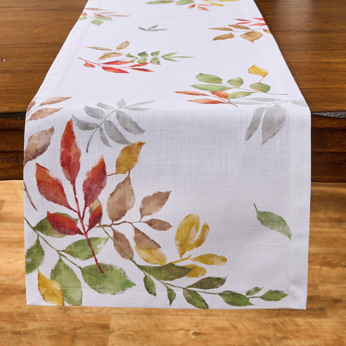 Changing Leaves Printed Table Runner 72" Long