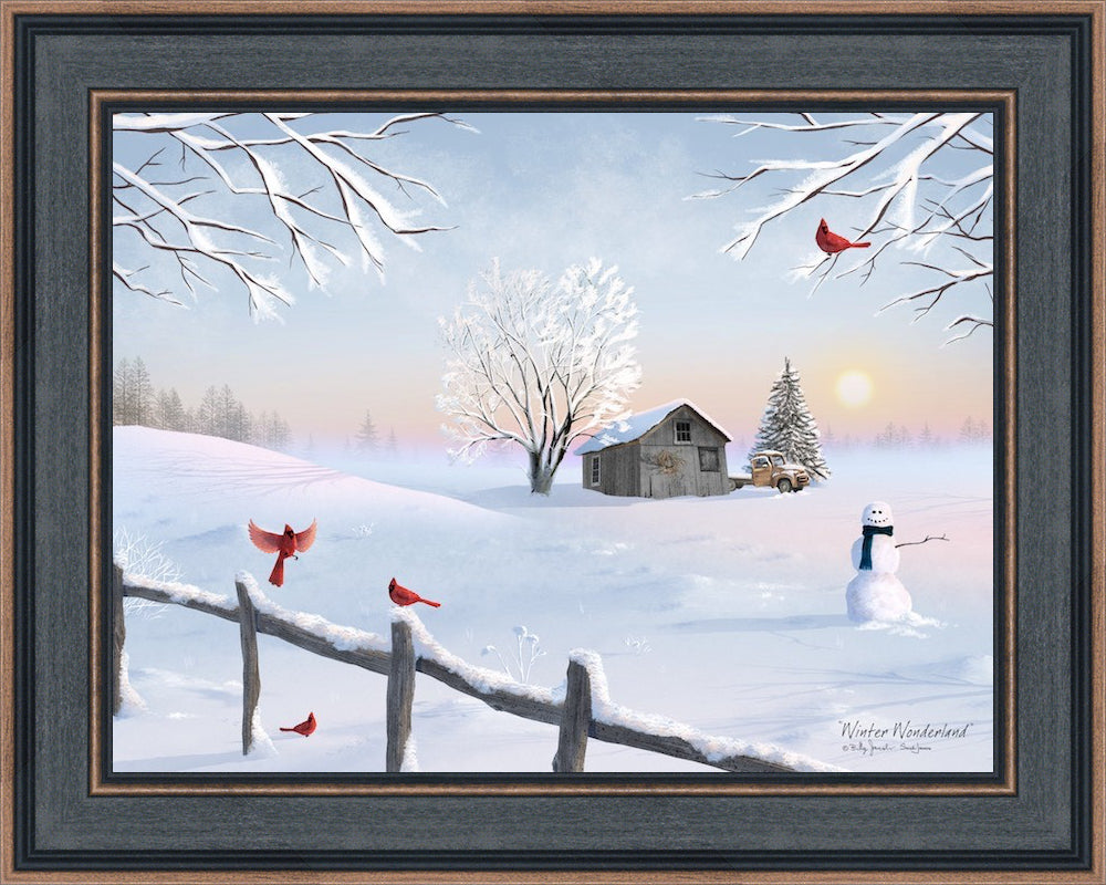 &quot;Winter Wonderland&quot; By Billy &amp; Sarah Jacobs Art Print | Framed Print