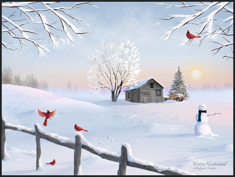 &quot;Winter Wonderland&quot; By Billy &amp; Sarah Jacobs Art Print | Framed Print