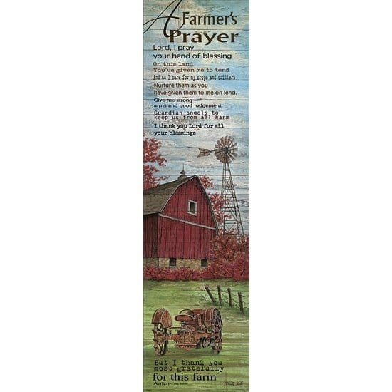 A Farmer&#39;s Prayer By Cindy Jacobs Art Print - 8 X 30-Penny Lane Publishing-The Village Merchant