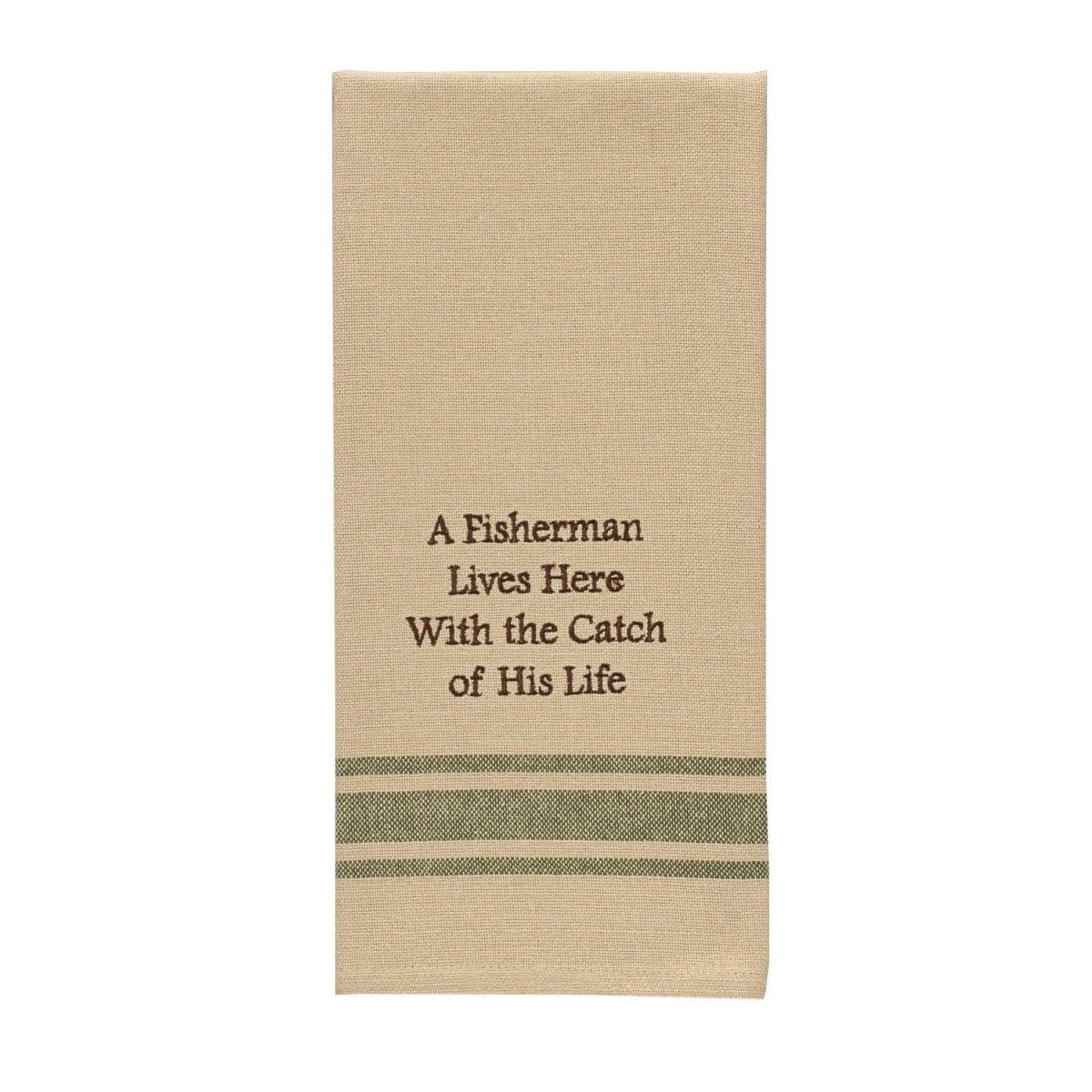 A Fisherman Lives Here Decorative Towel-Park Designs-The Village Merchant