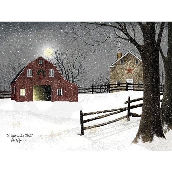A Light In The Stable By Billy Jacobs Art Print - 12 X 16-Penny Lane Publishing-The Village Merchant