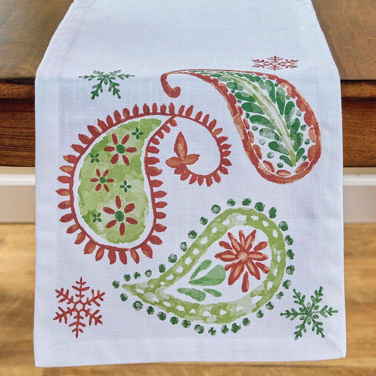 A Very Paisley Holiday Table Runner 54'' Long