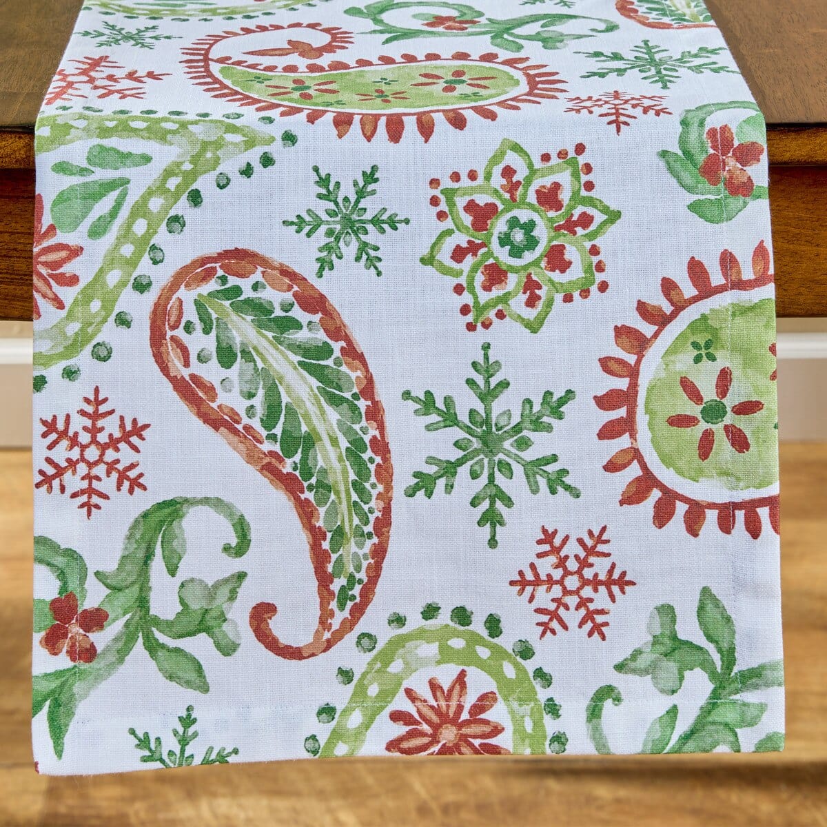 A Very Paisley Holiday Table Runner 72" Long