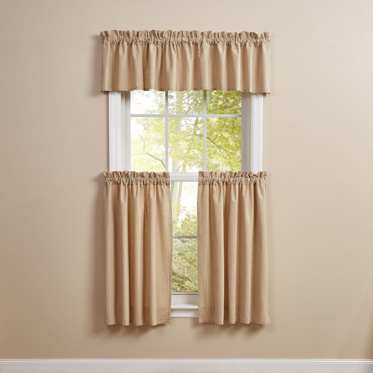 Agate Ticking Valance Unlined-Park Designs-The Village Merchant