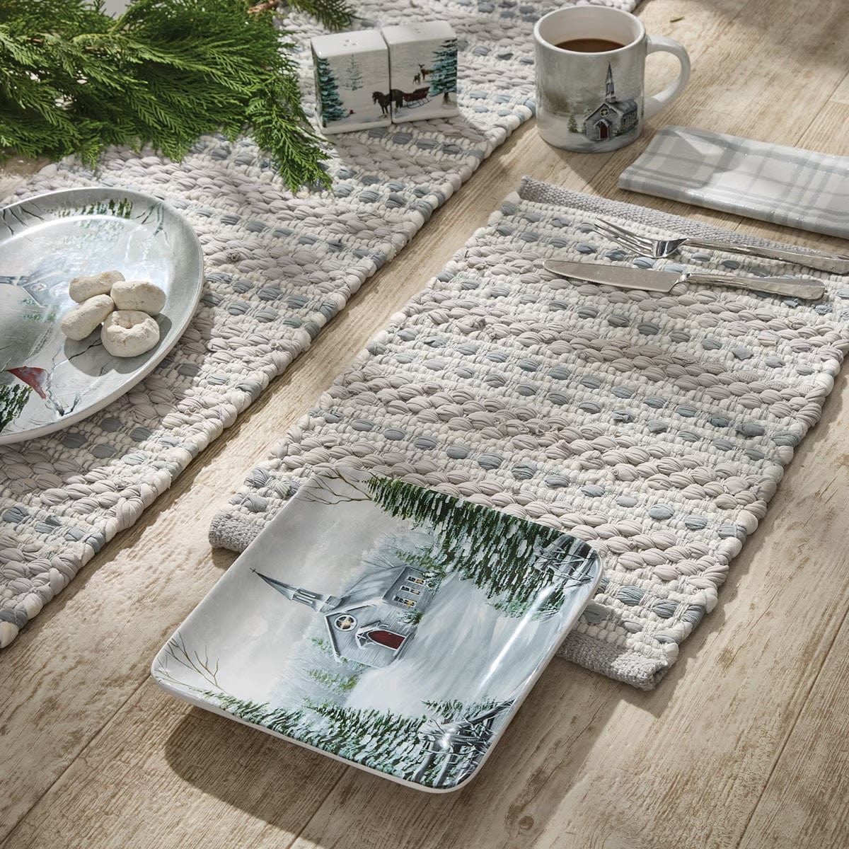 All Is Calm Chindi Placemat Set of 2