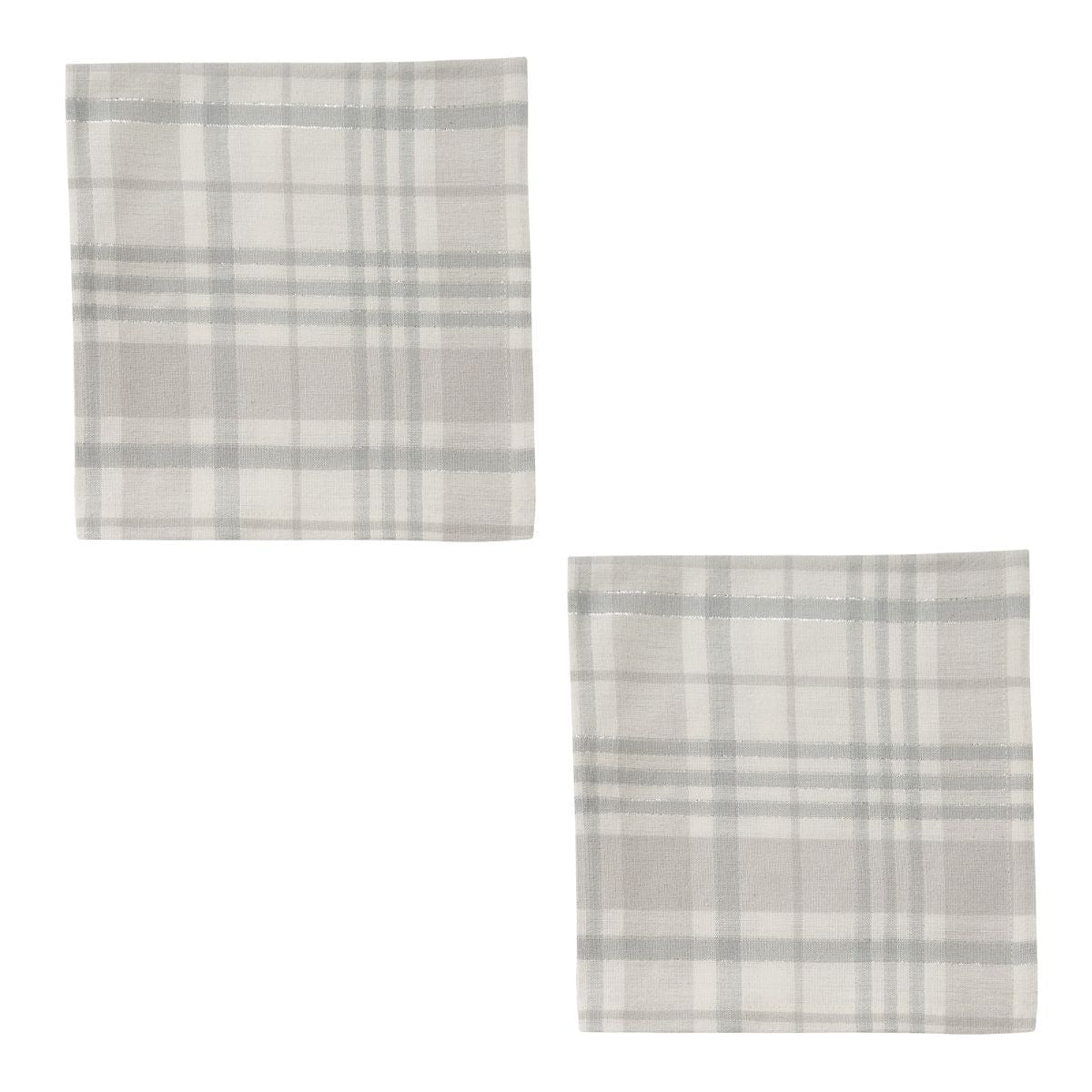 All Is Calm Plaid Napkin Set of 2