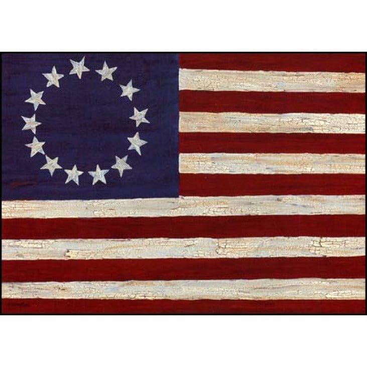 America Folk Flag By Gloria Bowlin Art Print - 5 X 7-Penny Lane Publishing-The Village Merchant