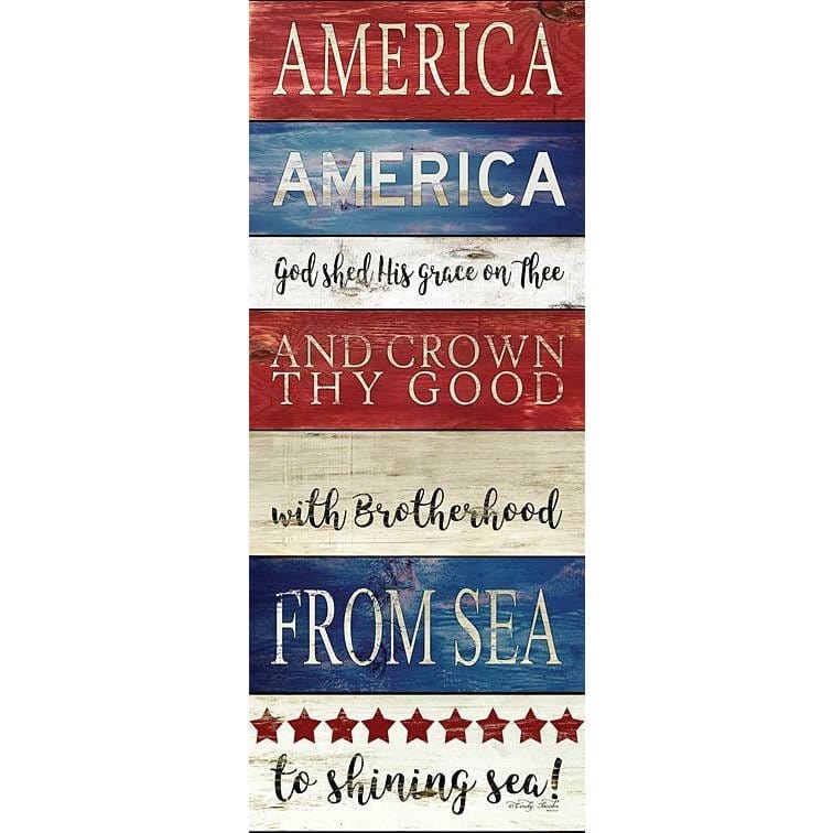 America God Shed His On Thee By Cindy Jacobs Art Print - 8 X 20-Penny Lane Publishing-The Village Merchant