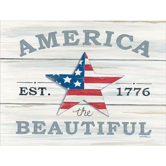 America The Beautiful Star By Deb Strain Art Print - 12 X 16-Penny Lane Publishing-The Village Merchant