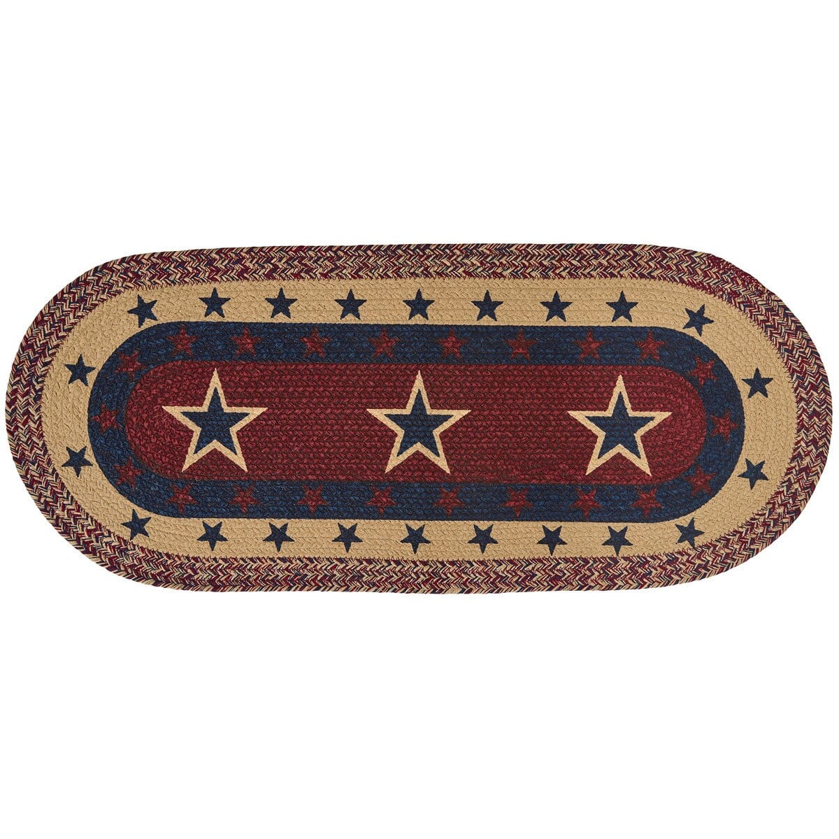 American Star Braided Printed Table Runner 36" Long