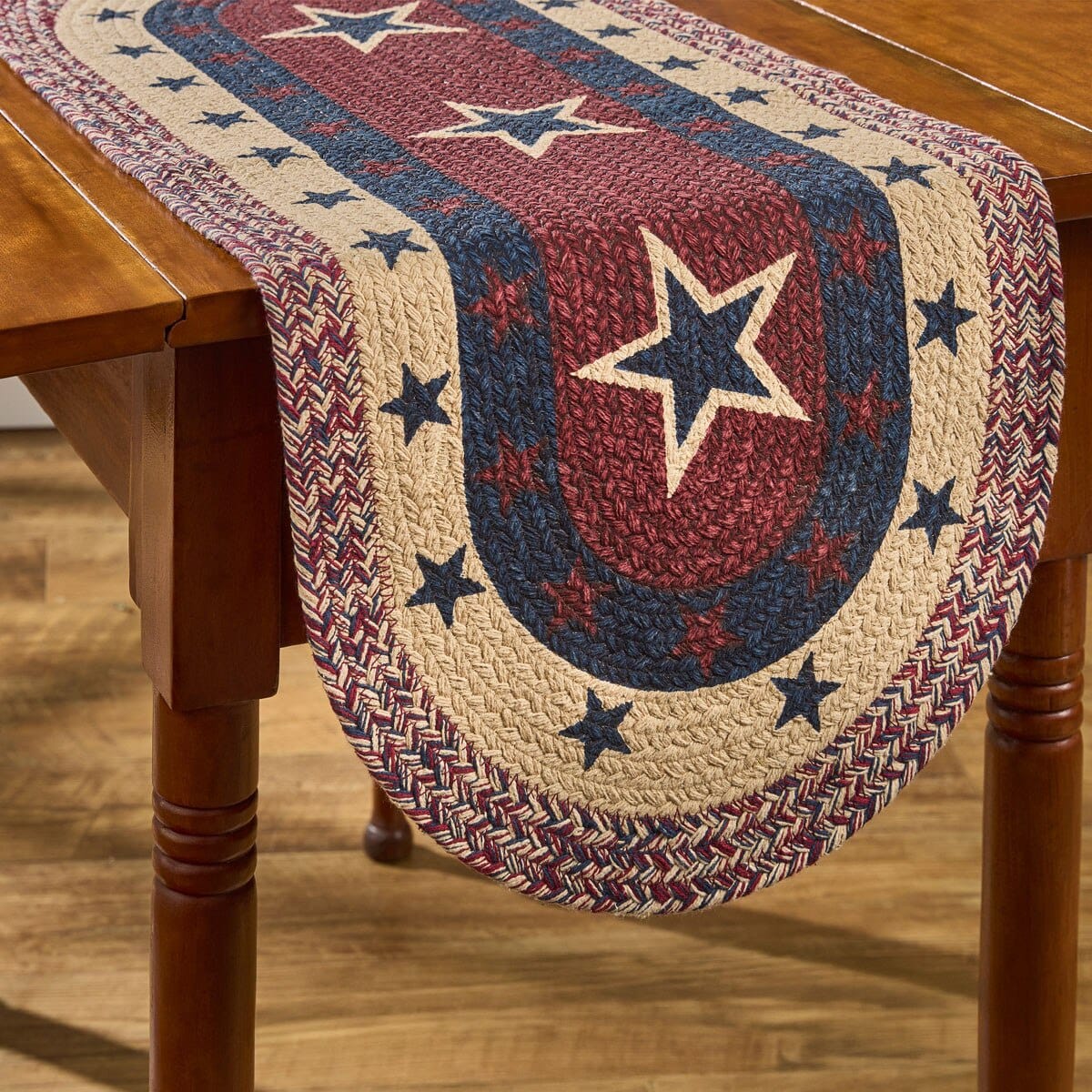 American Star Braided Printed Table Runner 36" Long