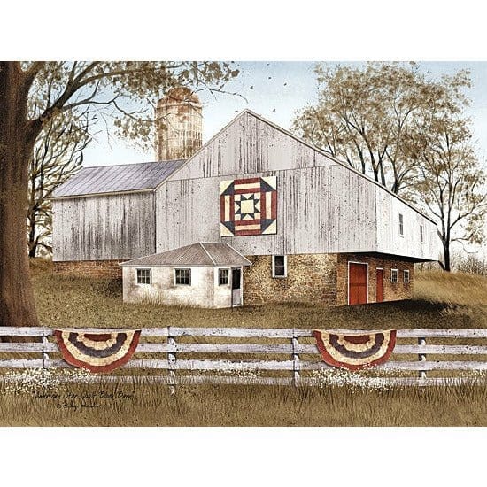 American Star Quilt Barn By Billy Jacobs Art Print - 12 X 16-Penny Lane Publishing-The Village Merchant