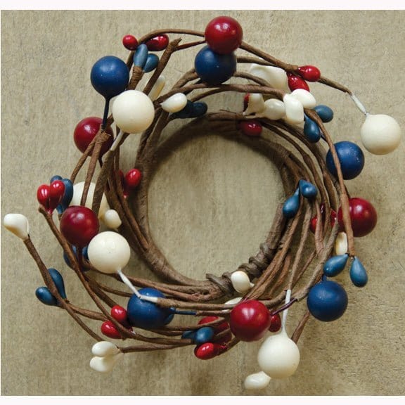 Americana Berry Candle / Napkin Ring 1.5&quot; Inner Diameter-Craft Wholesalers-The Village Merchant