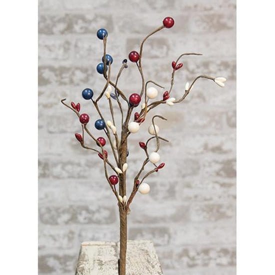 Americana Berry Pick / Spray 12" High-Craft Wholesalers-The Village Merchant