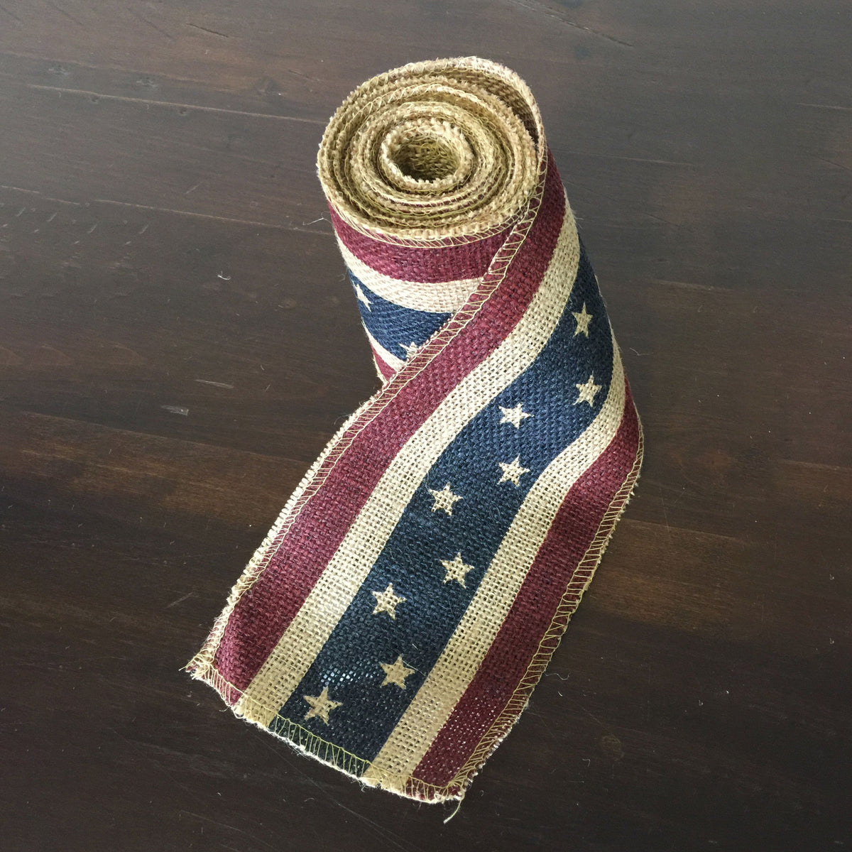 Americana Burlap Ribbon