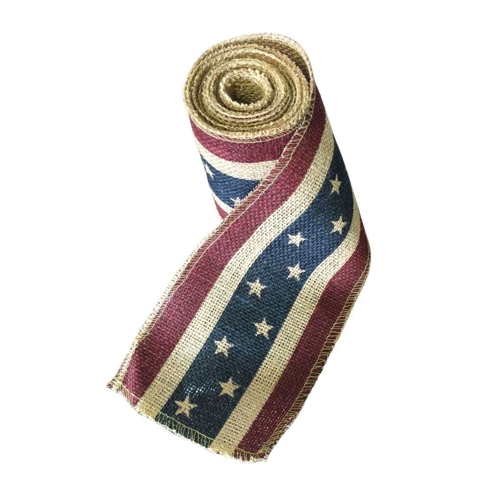 Americana Burlap Ribbon