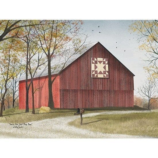 Amish Star Quilt Barn By Billy Jacobs Art Print - 12 X 16-Penny Lane Publishing-The Village Merchant