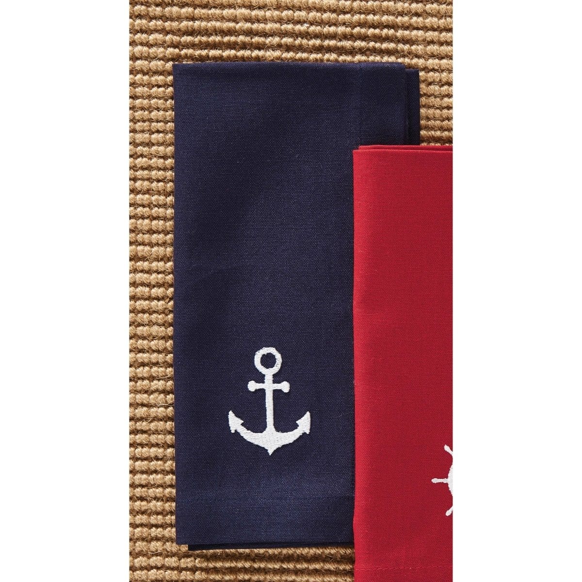 Anchor Embroidered Napkin-Park Designs-The Village Merchant