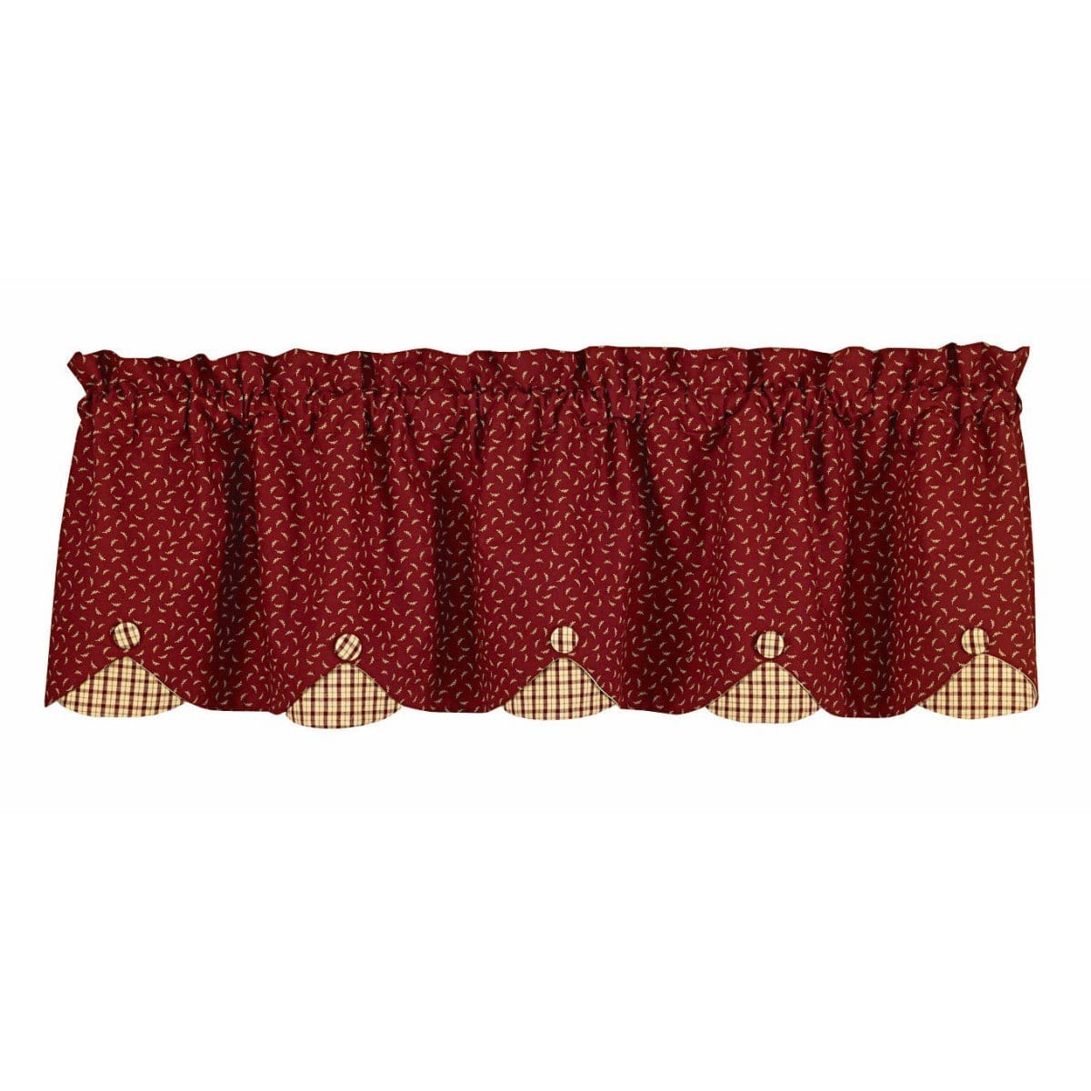 Apple Jack Scalloped Valance Lined-Park Designs-The Village Merchant