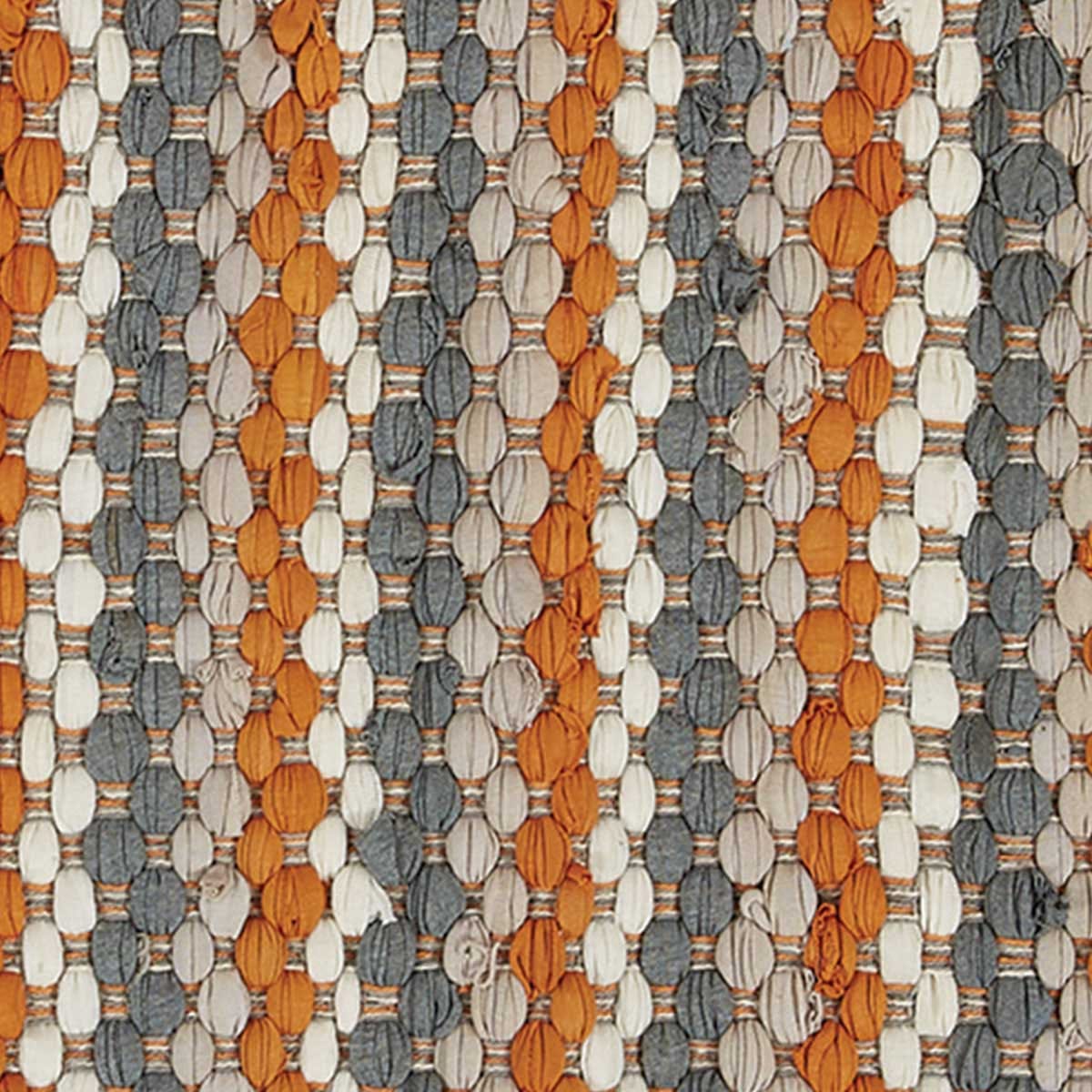 Apricot &amp; Stone Woven Chindi Rag Rug 36&quot; X 60&quot; Rectangle