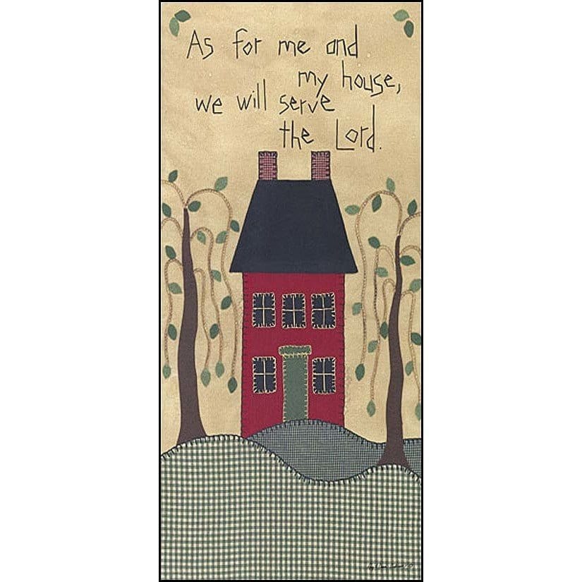 As For Me And My House We Will Serve The Lord By Ray Dawn Anderson 12 x 16-Penny Lane Publishing-The Village Merchant