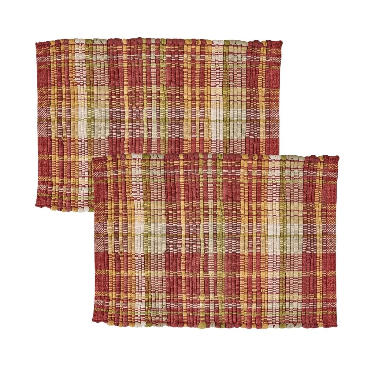 Astor Plaid Chindi Placemat Set of 2