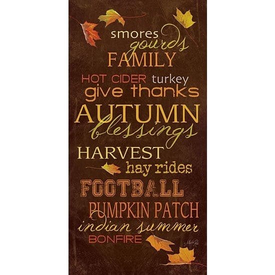 Autumn Blessings By Marla Rae Art Print - 9 X 18-Penny Lane Publishing-The Village Merchant