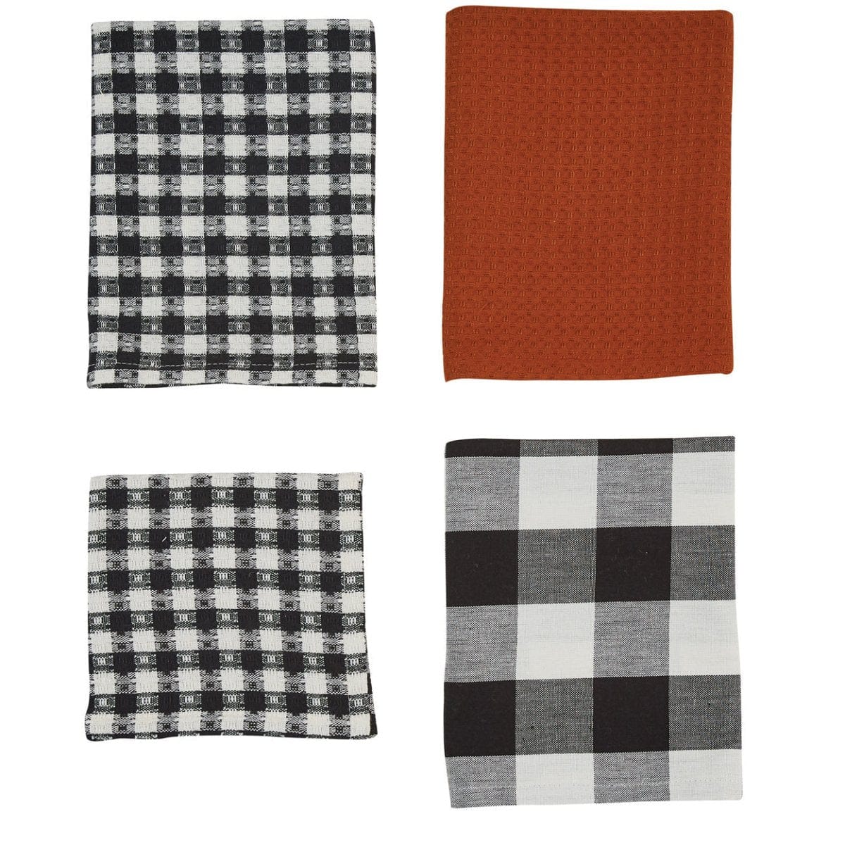 Autumn Checkerboard Dishtowel &amp; Dishcloth Set-Park Designs-The Village Merchant