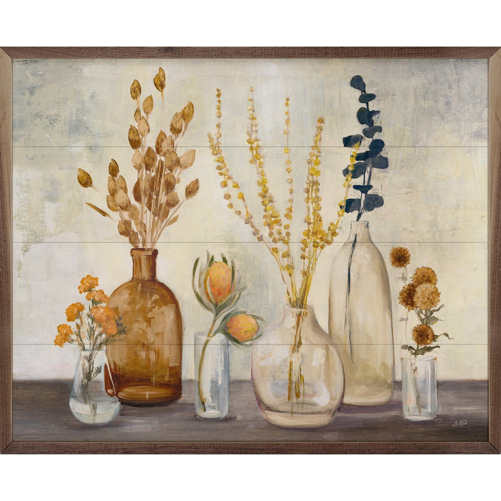 Kendrick Home Walnut Frames 10x8 Autumn Greenhouse I Amber By Julia Purinton