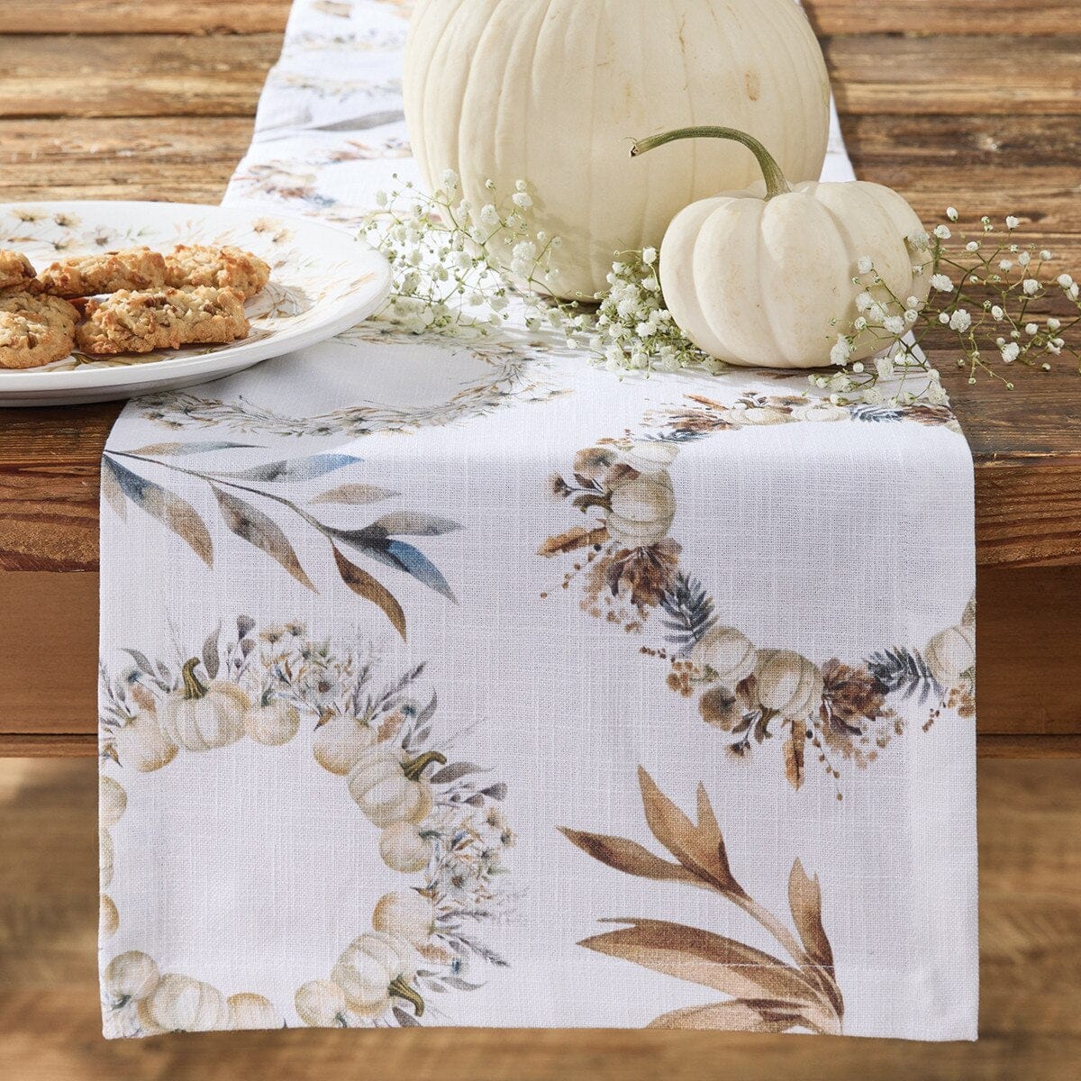 Autumn Harvest Table Runner 54'' Long