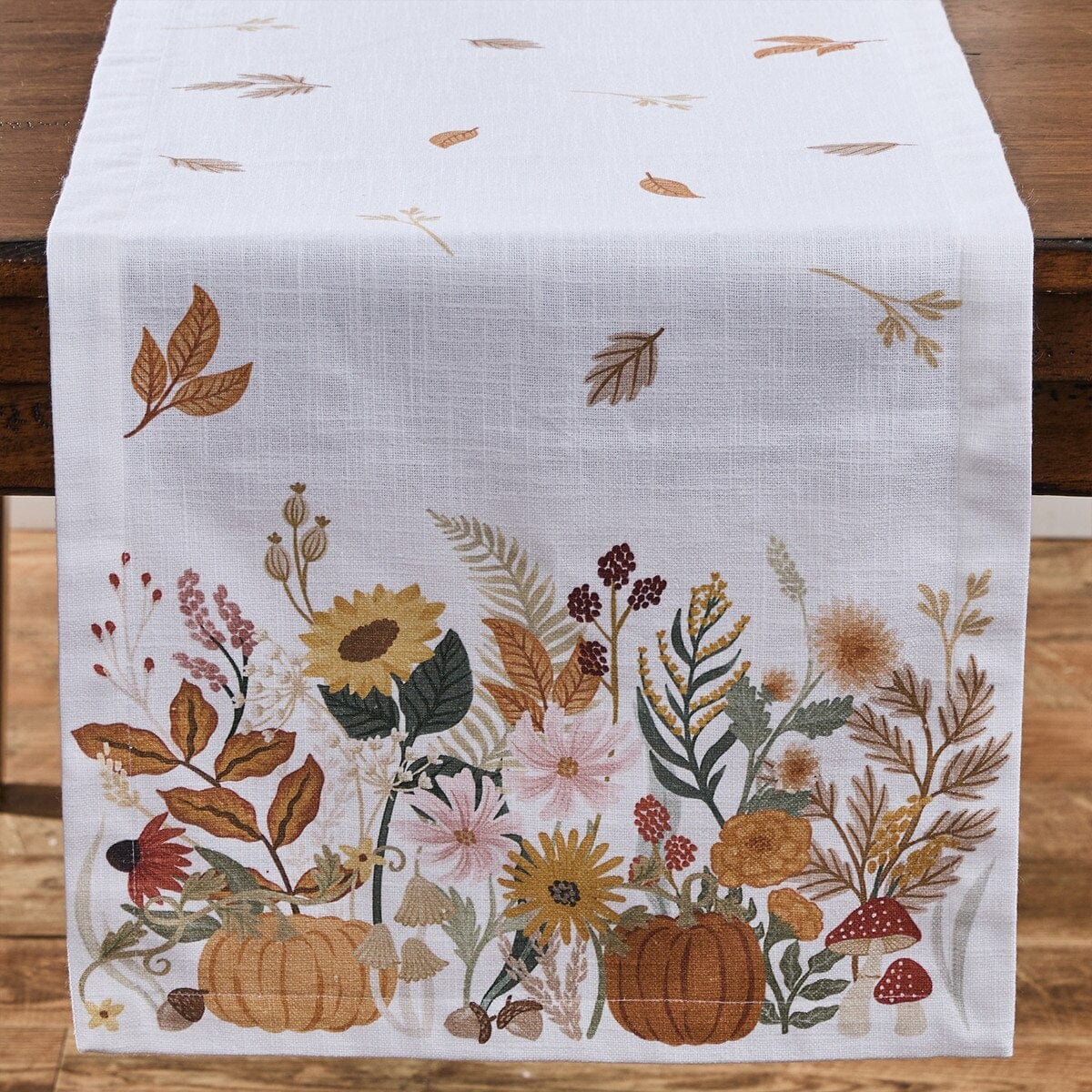 Autumn Meadow Printed Table Runner 54'' Long