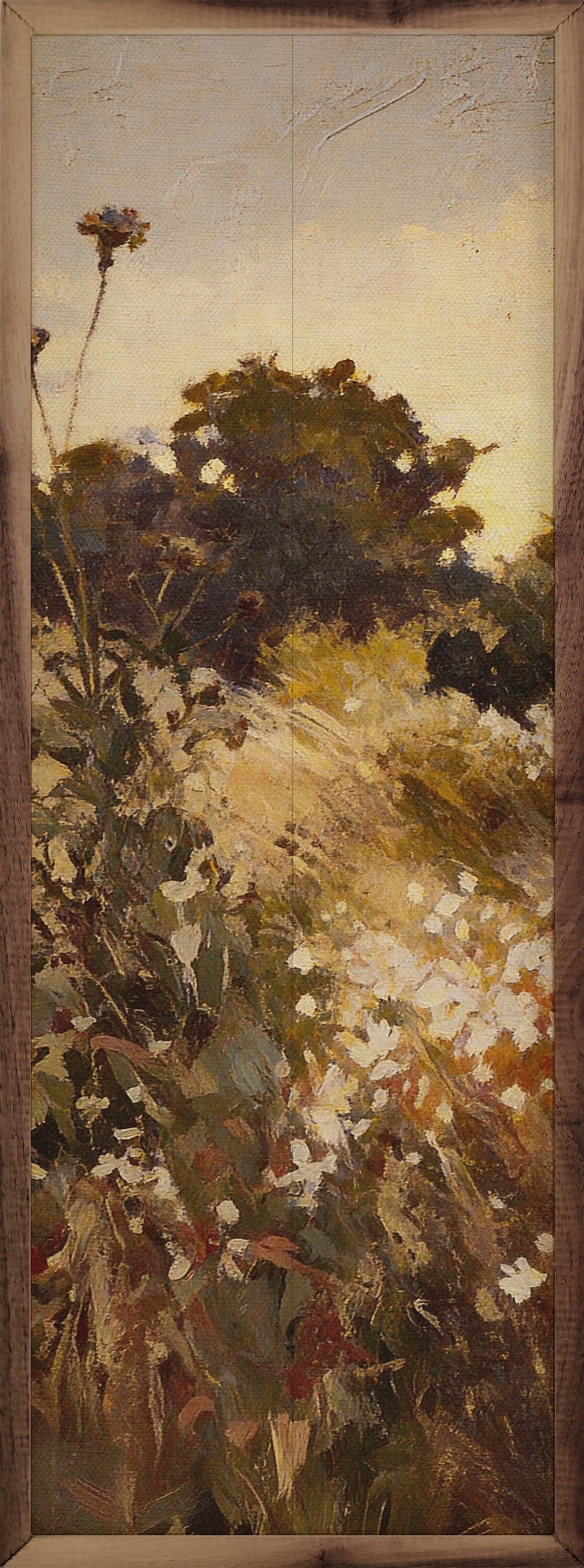 Kendrick Home Walnut Frames 4x12 Autumn Prairie Drift