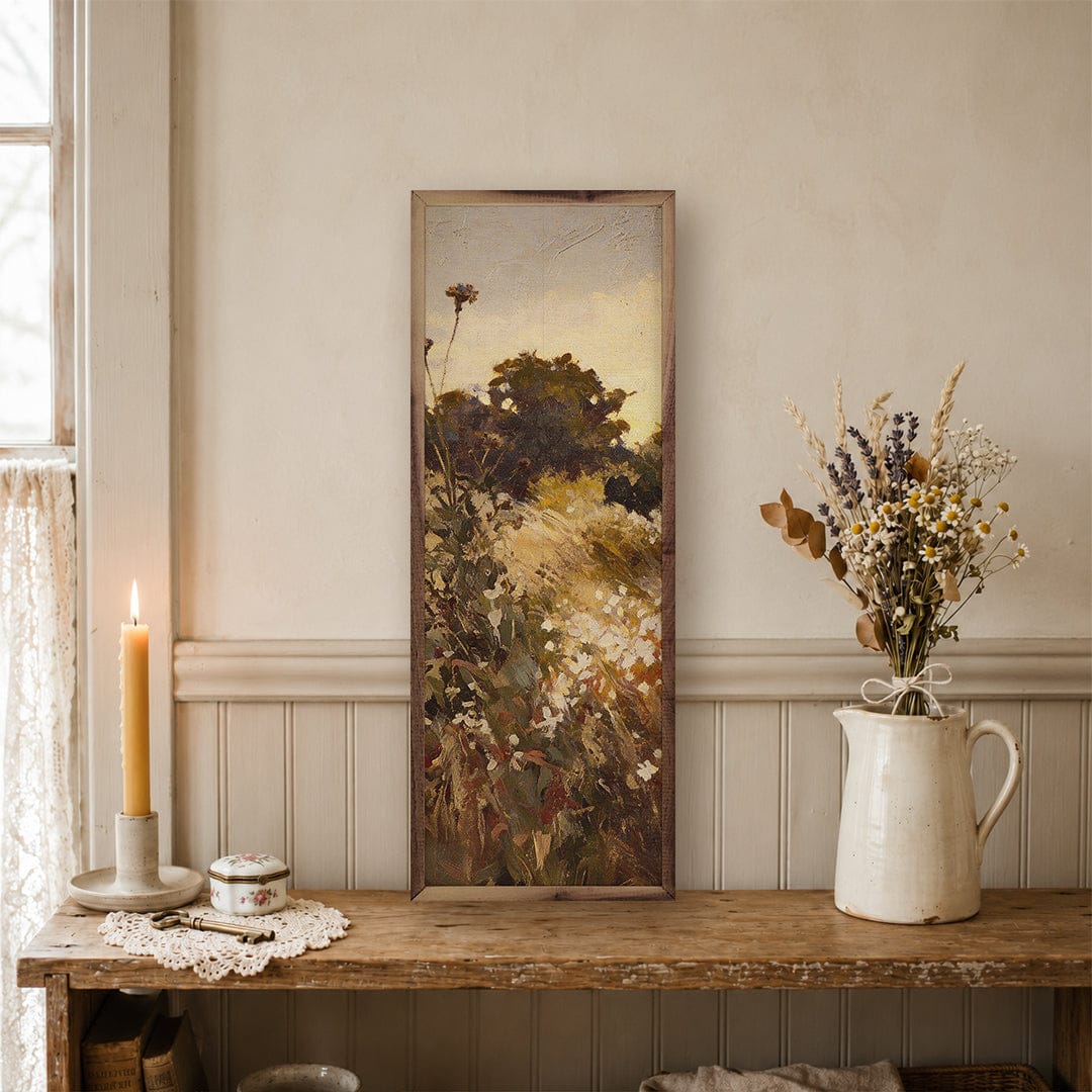 Kendrick Home Walnut Frames 4x12 Autumn Prairie Drift
