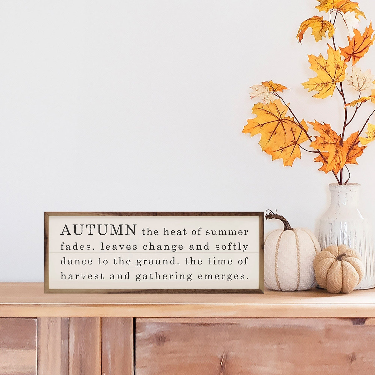 Kendrick Home Walnut Frames Autumn The Heat Of Summer Fades