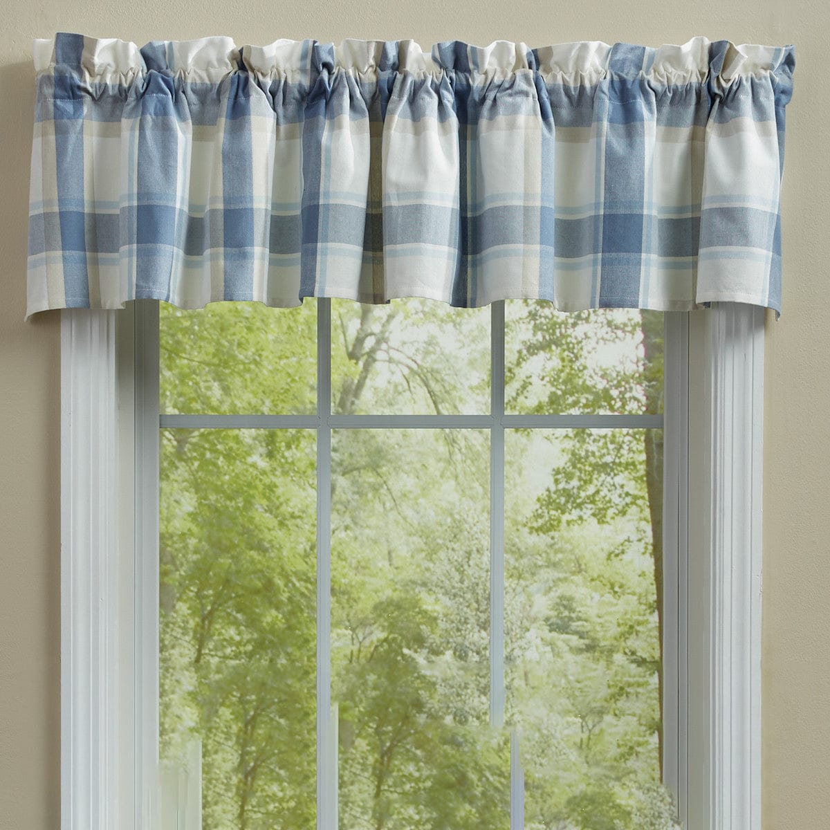 Aviary Plaid Valance Unlined-Park Designs-The Village Merchant