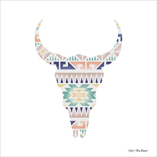 Aztec Cow Head By Seven Trees Art Print - 12 X 12-Penny Lane Publishing-The Village Merchant