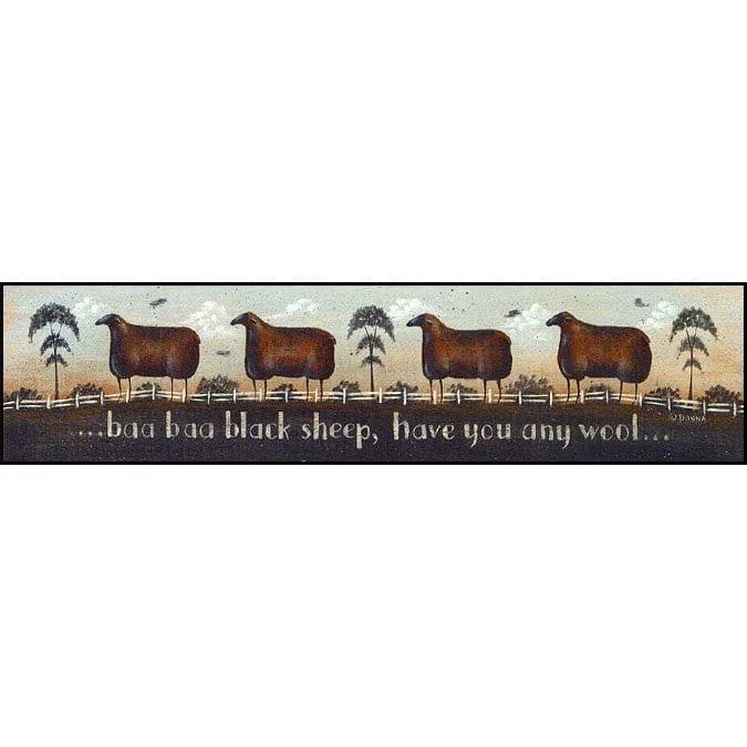 Baa Baa Black Sheep By Donna Atkins Art Print - 5 X 20-Penny Lane Publishing-The Village Merchant