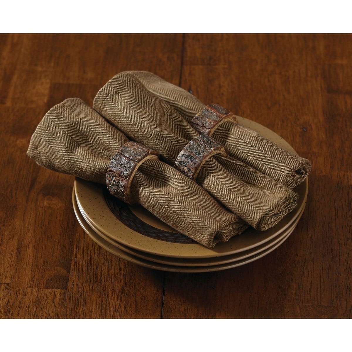 Bark Wood Napkin Ring-Park Designs-The Village Merchant