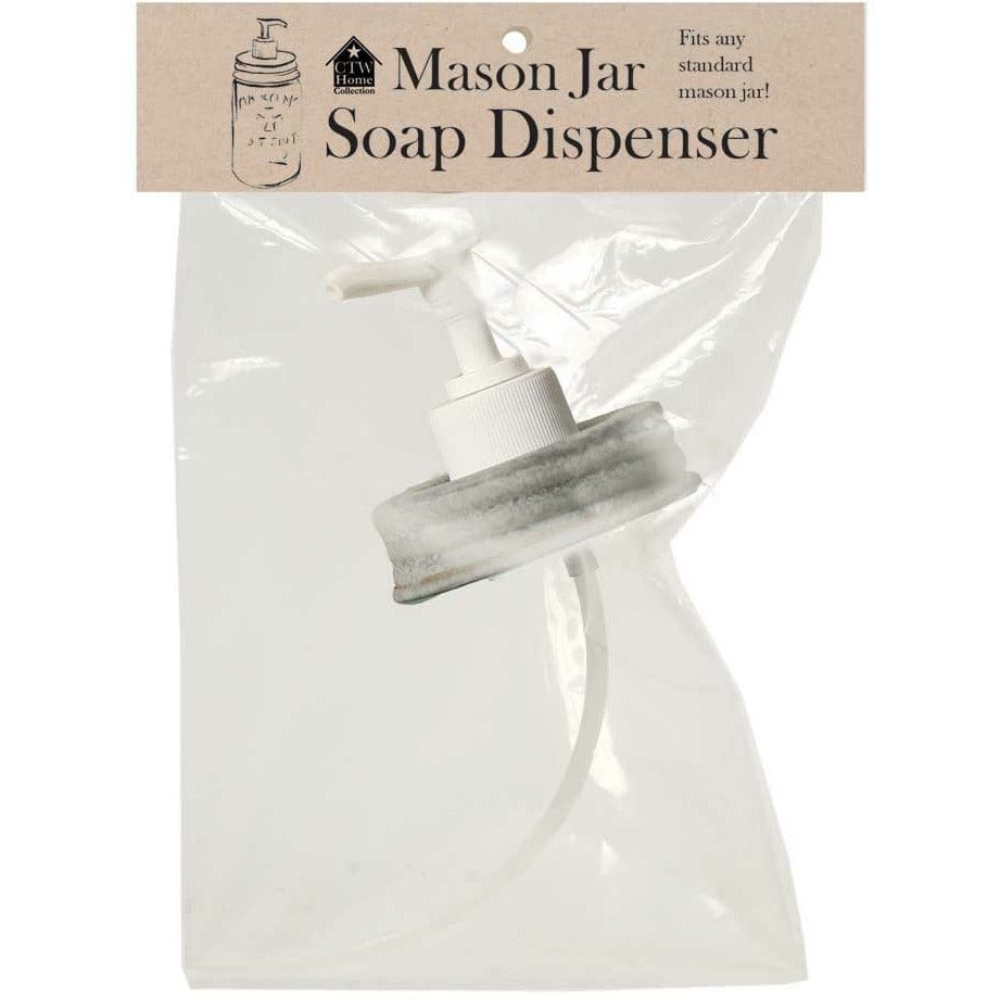 Barn Roof Lid Soap / Lotion Dispenser Lid / Pump Replacement For Mason Jar-CTW Home-The Village Merchant